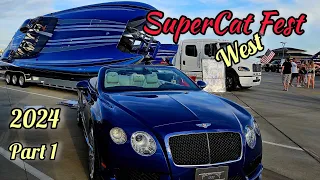 Super Cat Fest 2024 Big Boats Power Boats Boat Show #boat #motorsport # #boatshow #thetrampsworld