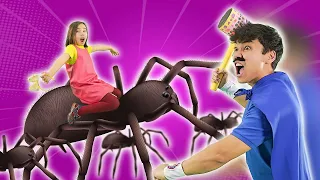 Superheroes vs Spiders vs Ants +More | Hokie Pokie Kids Videos