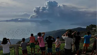 Philippines on alert as Taal volcano spews ash, lava