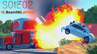 Beamng Drive: Seconds From Disaster (+Sound Effects) |Part 2| - S01E02