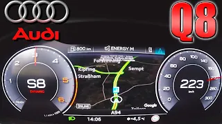 Audi Q8 50 TDI | 0-220km/h | Acceleration TEST ✔