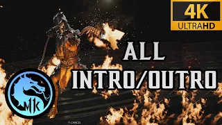 Mk 11 All INTRO/OUTRO in 4K 60FPS