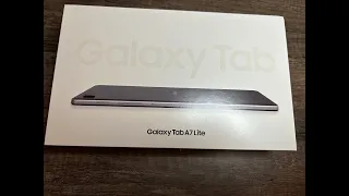 Unboxing Galaxy Tab A7 Lite - funny