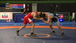 1/4 FS - 74 kg: J. JITENDER (IND) v. S. DEMIRTAS (TUR)