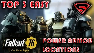 FALLOUT 76 POWER ARMOR LOCATIONS - 3 VERY EASY LOCATIONS TO GET POWER ARMOR AT GAME'S BEGINNING