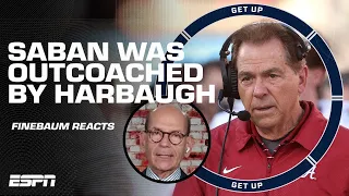 Nick Saban was OUTCOACHED by Jim Harbaugh 😲 - Paul Finebaum is SHOCKED after the Rose Bowl | Get Up