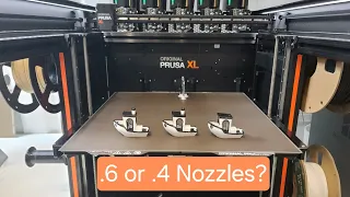 .4 Nozzles on the Prusa XL 5 Toolhead - Benchy Test