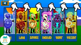 Unlock All Skin SPEARTON MAX UPGRADE Tournament Insane | Stick War Legacy Mod - Stick3Apk