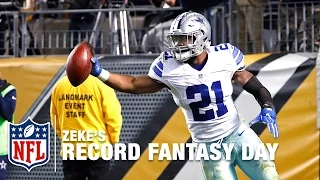 Ezekiel Elliott's Record Breaking Fantasy Day vs. the Steelers | NFL Now