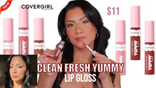 *new* COVERGIRL YUMMY LIP GLOSS DAYLIGHT COLLECTION + NATURAL LIGHTING SWATCHES | MagdalineJanet