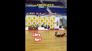 Wait & watch 💥 Libro Hari 😈 unbelievable save ✨ #volleyballshorts