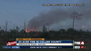 North Collier Fire Rescue District working to put out fire