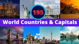 World countries & capitals || 195 Countries of world with capitals||