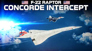 F-22 Raptor Concorde Intercept | Behind Enemy Lines | Digital Combat Simulator | DCS |