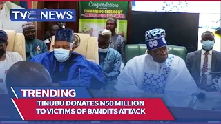 Tinubu Donates N50 Million to Victims of Bandits Attack in Zamfara State