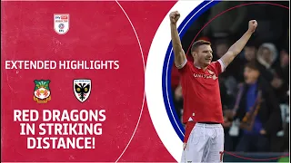 RED DRAGONS IN STRIKING DISTANCE! | Wrexham v AFC Wimbledon extended highlights