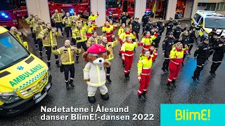 Nødetatene i Ålesund danser BlimE-dansen 2022 - "Den ene"