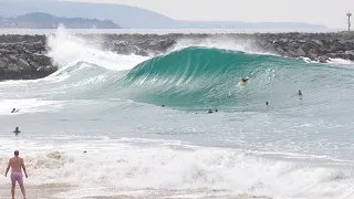 The Wedge - Scoring clean but HEAVY morning in September! (RAW Footage)