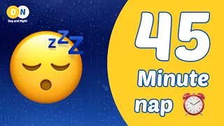 45 minute nap timer with alarm | relaxing rain ambiance