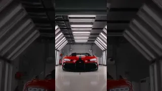 Incredible red Bugatti Chiron Pur Sport❤️