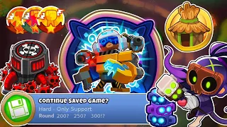 How Far Can You Get With Only Support Towers? (BTD6)