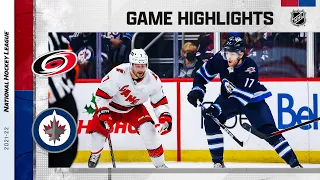 Hurricanes @ Jets 12/7/21 | NHL Highlights