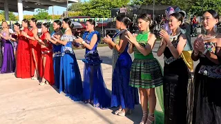 Beautiful Hmong fashion show at Lao New Year @ Wat Orange in Fresno