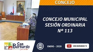 CONCEJO MUNICIPAL Sesión ordinaria Nº 113