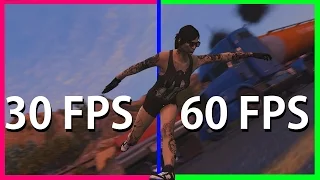 GTA V 30 FPS VS 60 FPS ( FPS COMPARISON )