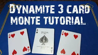 Dynamite 3 card monte card trick tutorial/magic tricks