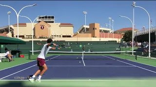 Karen Khachanov | Indan Wells Court Level Practice, 10.12.21 [4k 60fps]