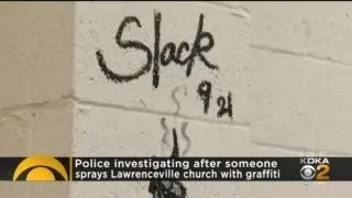 Police Investigate Graffiti On Lawrenceville Church