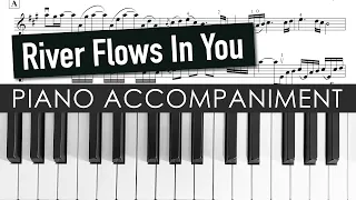 Yiruma: River Flows In You | Piano Accompaniment | Violin Sheet Music