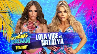 WWE NXT Spring Breakin: Natalya Vs Lola Vice #WWENXT #WWE2K24