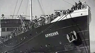 Теплоход "Армения" в к/ф "Сокровище погибшего корабля" (1935) / "Armenia" ship in the film (1935)