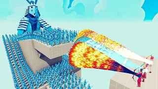 100x ICE SAMURAI + 2x GIANT vs 3x EVERY GOD - Totally Accurate Battle Simulator TABS