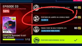 Asphalt 9: Perform No Jumps in a Single Race - Class B - Season Mission Guide