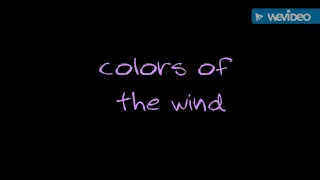 Colors of the wind. (Male)