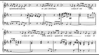 He was despised (Messiah - G.F. Händel) Score Animation