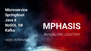 SELECTED | MPHASIS | Java microservice spring boot real time interview | Teams interview