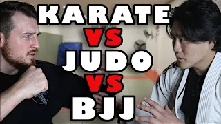 Karate VS Judo VS BJJ SPARRING | Shintaro Higashi v Sensei Seth