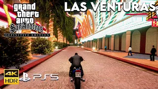 Las Venturas - 10 Minutes Free Roam - GTA : San Andreas Definitive Edition - PS5 4K60 HDR Gameplay