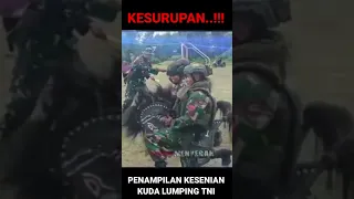 Kesurupan...!!!! TNI jadi Kuda Lumping #shorts