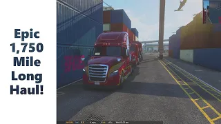 One of the Longest Possible Deliveries in American Truck Simulator - 1,750 Miles