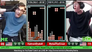 SAME PIECES, SAME DROUGHTS! HydrantDude Myles | Round 2 | Classic Tetris Monthly MEGA MASTERS