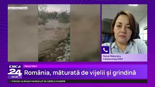 Vijeliile au făcut ravagii. O casă a luat foc după ce a fost lovită de trăsnet