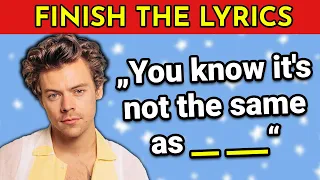 FINISH THE LYRICS - Most Popular Songs of 2022-2023 🎵 | Music Quiz