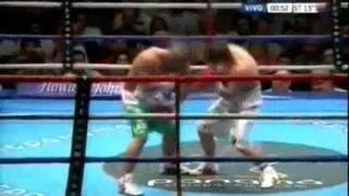 Nocaut de Omar Huracan Narvaez vs Laberinto Garcia, Luna Park, Radio Panamericana