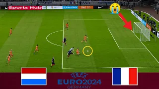 Netherlands vs France - European Championship Qualification Full Match HD - eFootball PES Gameplay