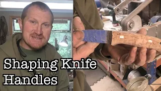 Shaping Woodlander Knife Handles